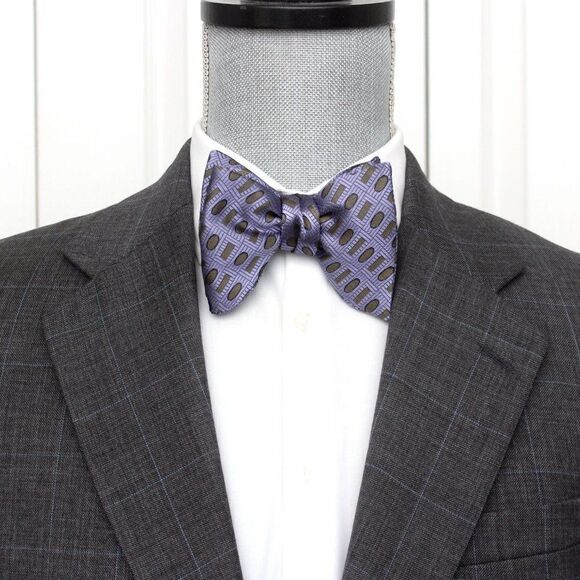 Men's Self tied Big Butterfly Bow tie S524 - Picture 10 of 13